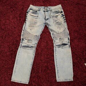 GRAY Earth sz 34 Distressed Jeans